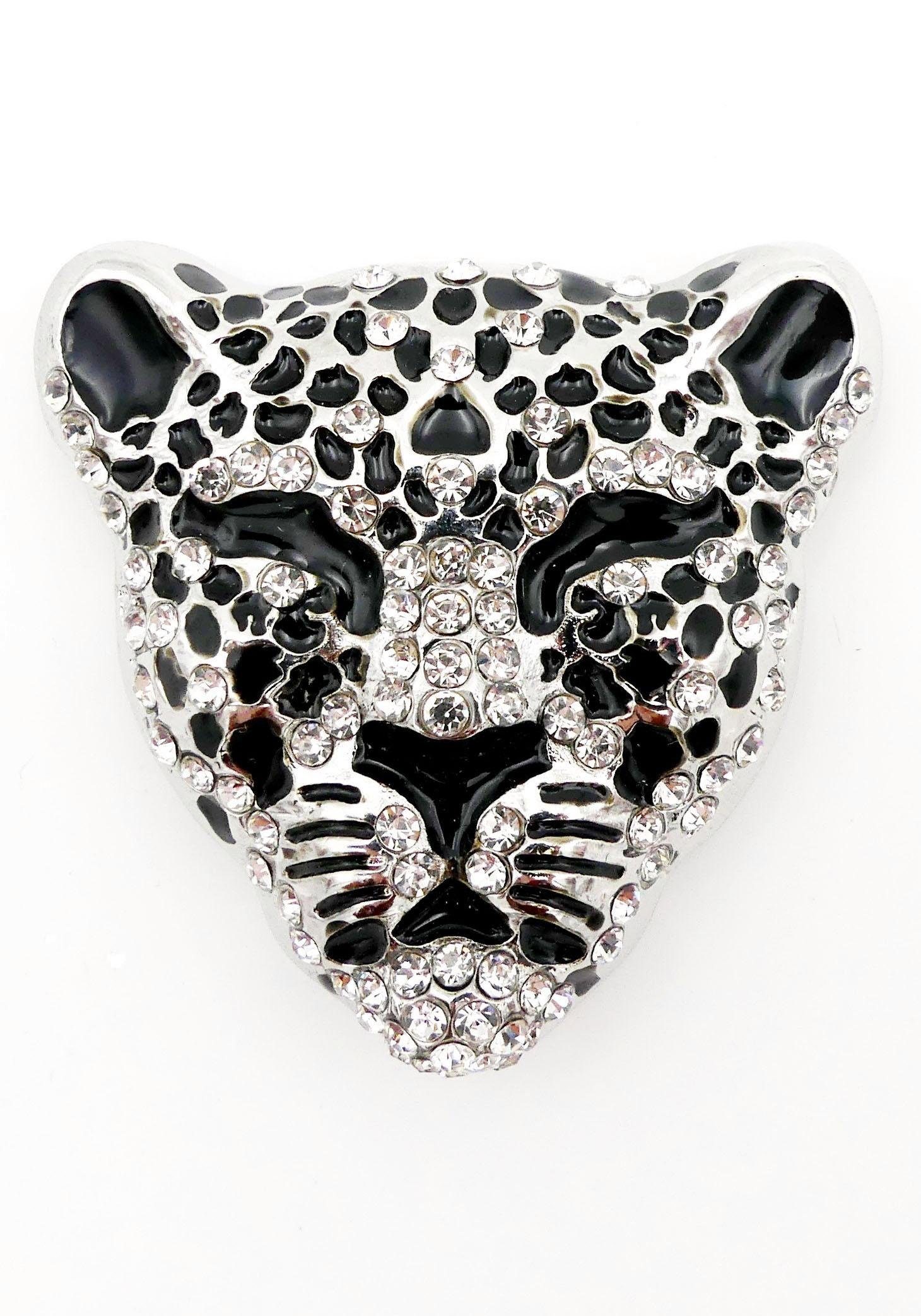 Firetti Brosche »Schmuck Geschenk Ansteckschmuck Leopard«, mit Strasssteinen von Firetti