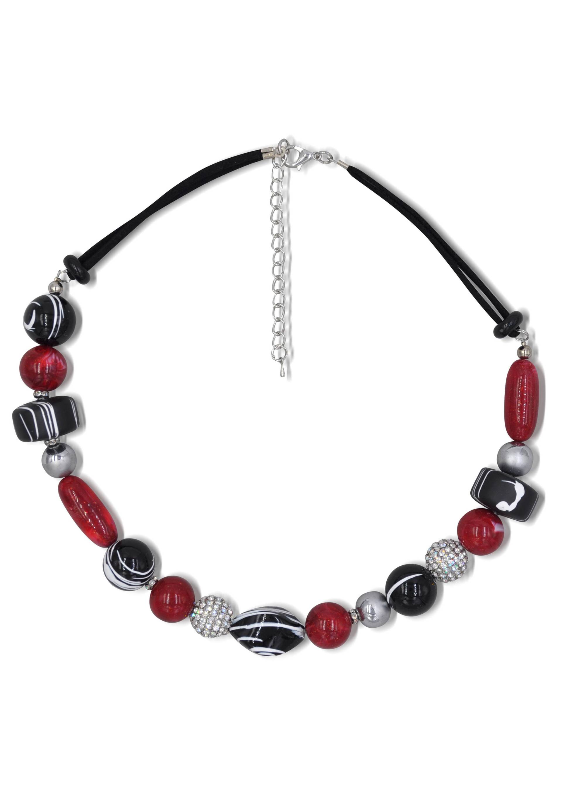 Firetti Collier »teilweise mehrreihig, rot, schwarz«, Made in Germany - mit Hämatit, Glasstein Firetti Collier »teilweise mehrreihig, rot, schwarz«, Made in Germany - mit Hämatit, Glasstein von Firetti