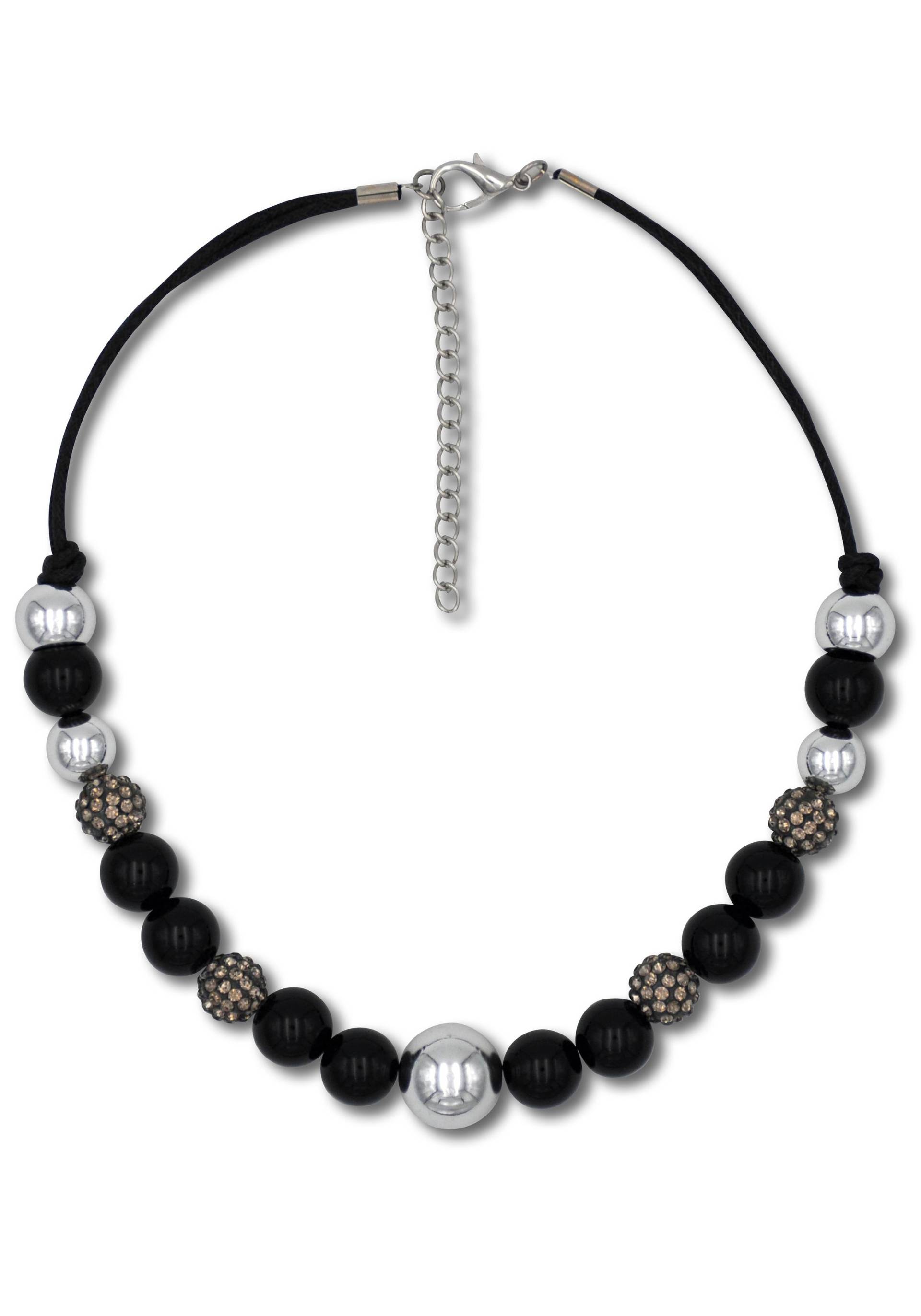 Firetti Kette ohne Anhänger »im verschiedenen Look aneinander gereiht«, mit Glassteinen und Kunststoffperlen Firetti Kette ohne Anhänger »im verschiedenen Look aneinander gereiht«, mit Glassteinen und Kunststoffperlen von Firetti