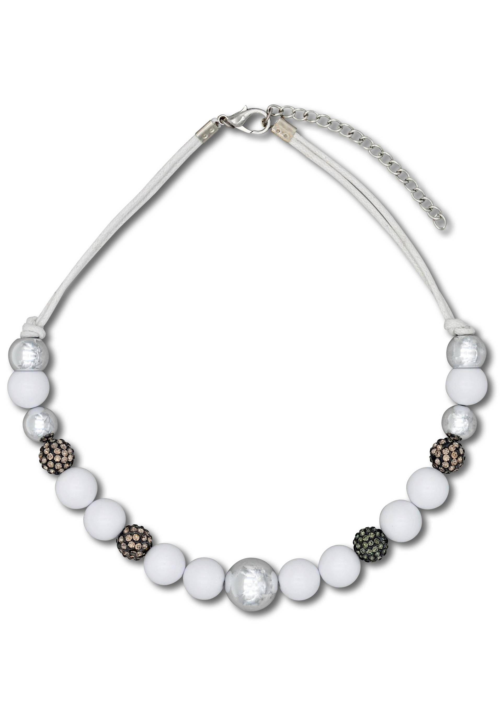 Firetti Kette ohne Anhänger »im verschiedenen Look aneinander gereiht«, mit Glassteinen und Kunststoffperlen Firetti Kette ohne Anhänger »im verschiedenen Look aneinander gereiht«, mit Glassteinen und Kunststoffperlen von Firetti