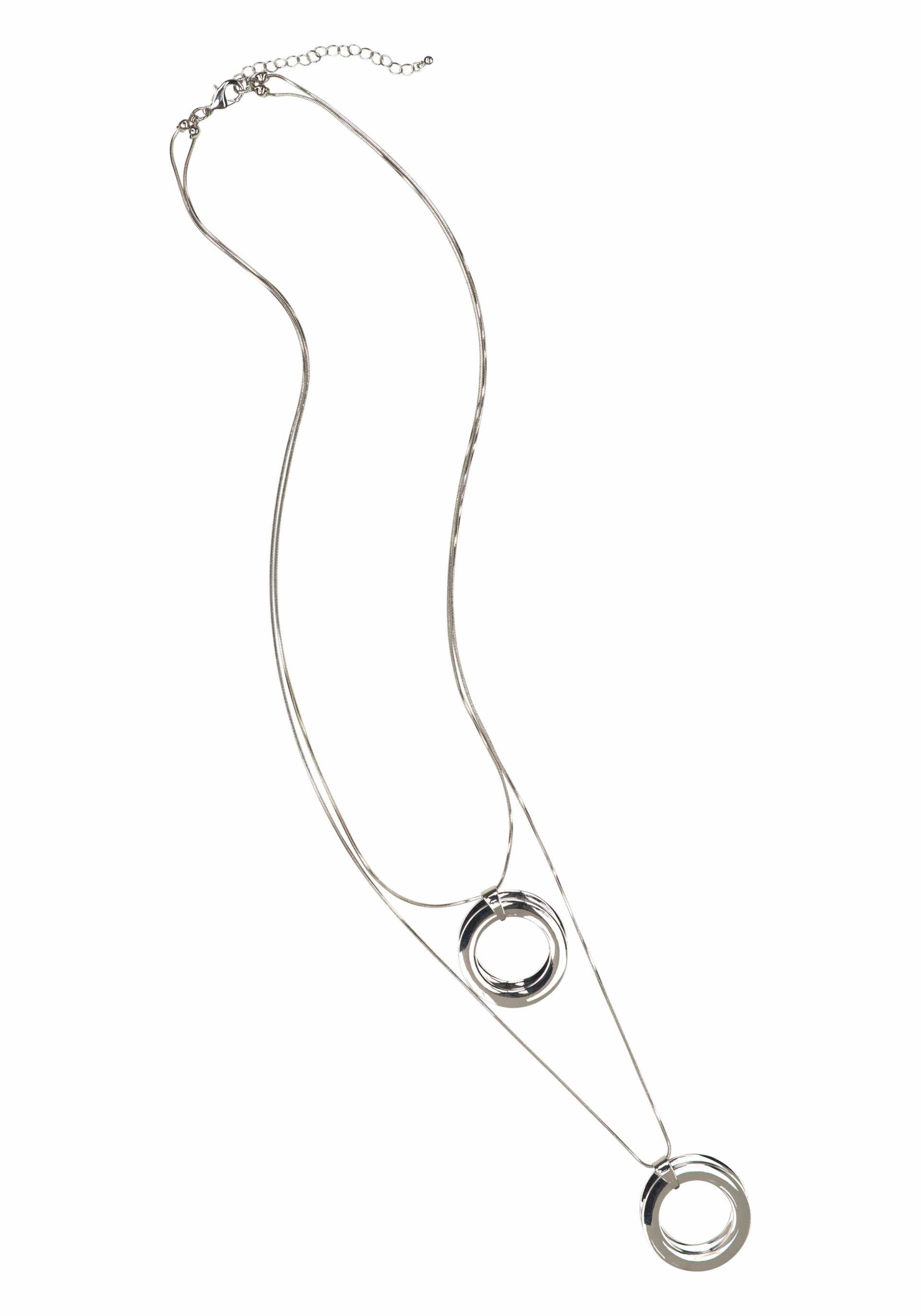 Firetti Lange Kette »2 rhg., mit je doppelten Ringanhänger, glanz« Firetti Lange Kette »2 rhg., mit je doppelten Ringanhänger, glanz« von Firetti