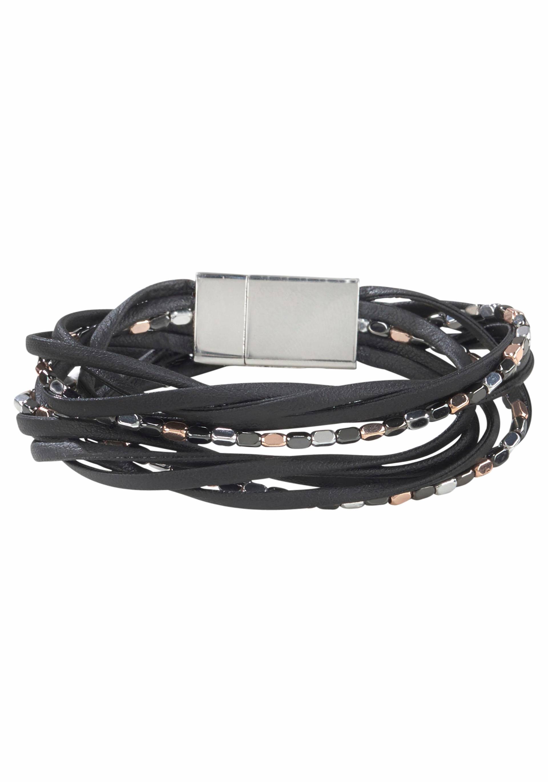 Firetti Wickelarmband »mehrreihig, mit Elementen aus Metall« Firetti Wickelarmband »mehrreihig, mit Elementen aus Metall« von Firetti