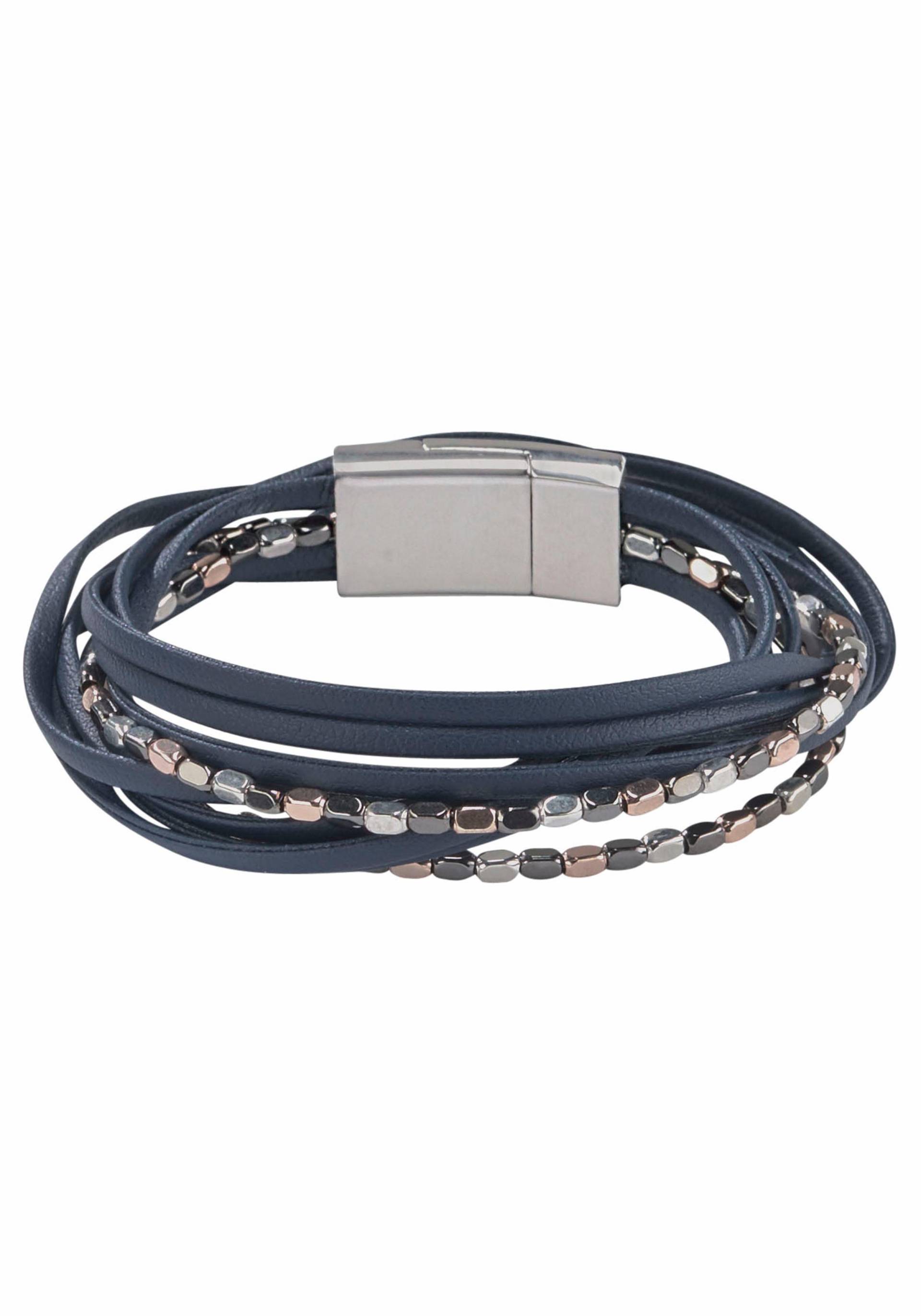 Firetti Wickelarmband »mehrreihig, mit Elementen aus Metall« Firetti Wickelarmband »mehrreihig, mit Elementen aus Metall« von Firetti