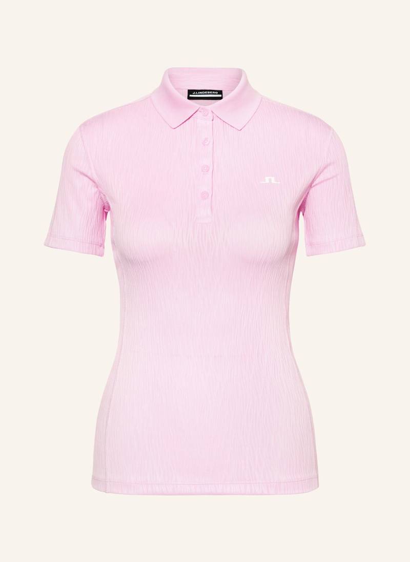 J.Lindeberg Funktions-Poloshirt pink von J.LINDEBERG