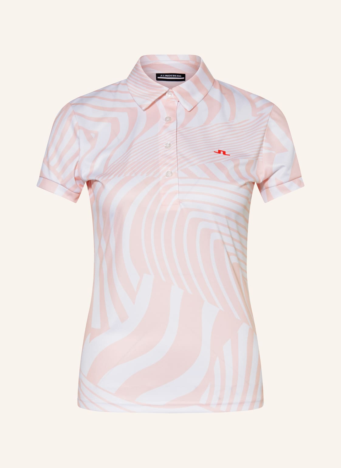 J.Lindeberg Funktions-Poloshirt rosa von J.LINDEBERG