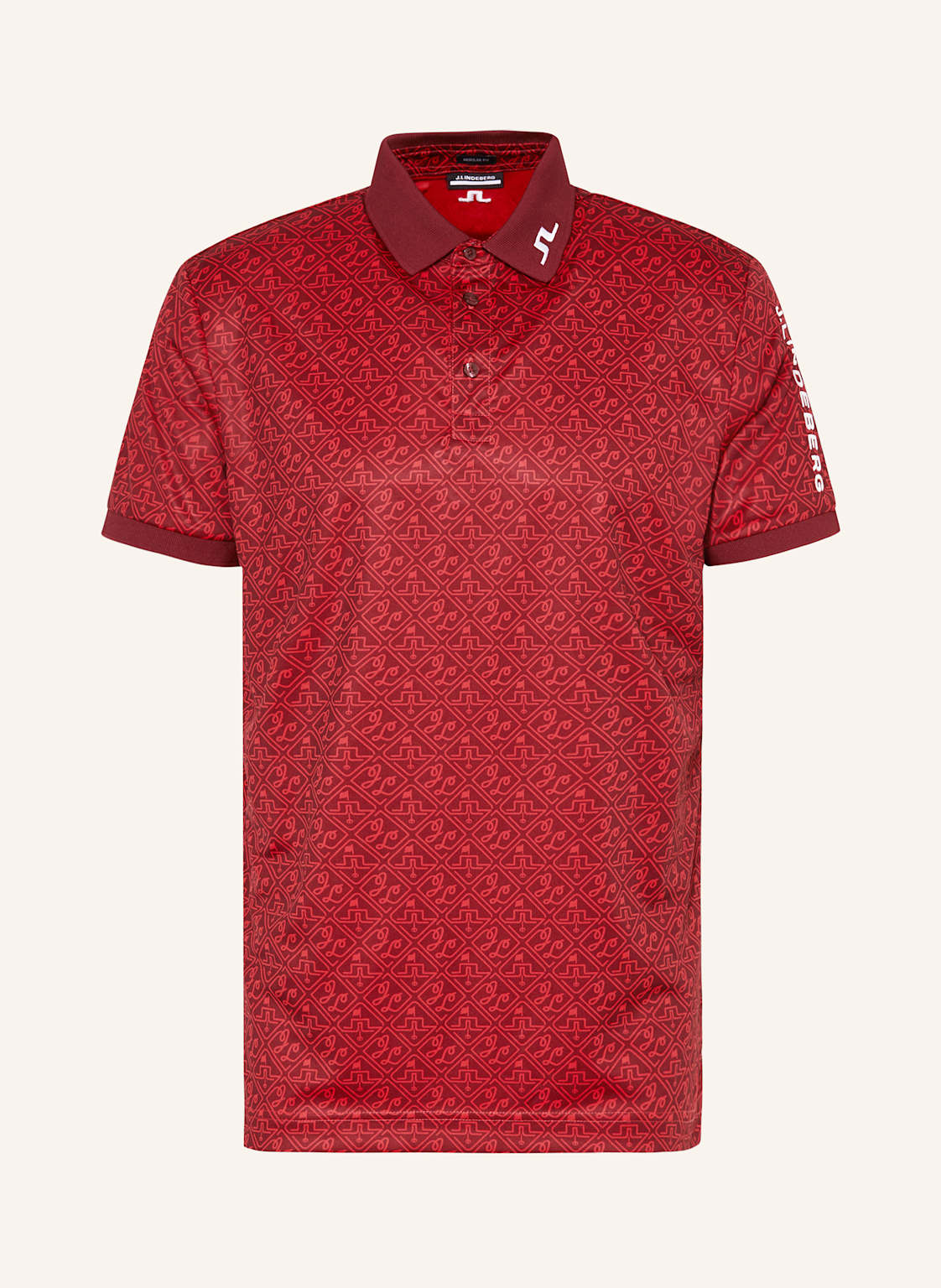 J.Lindeberg Funktions-Poloshirt rot von J.LINDEBERG