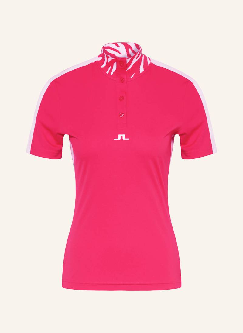 J.Lindeberg Funktions-Poloshirt rot von J.LINDEBERG