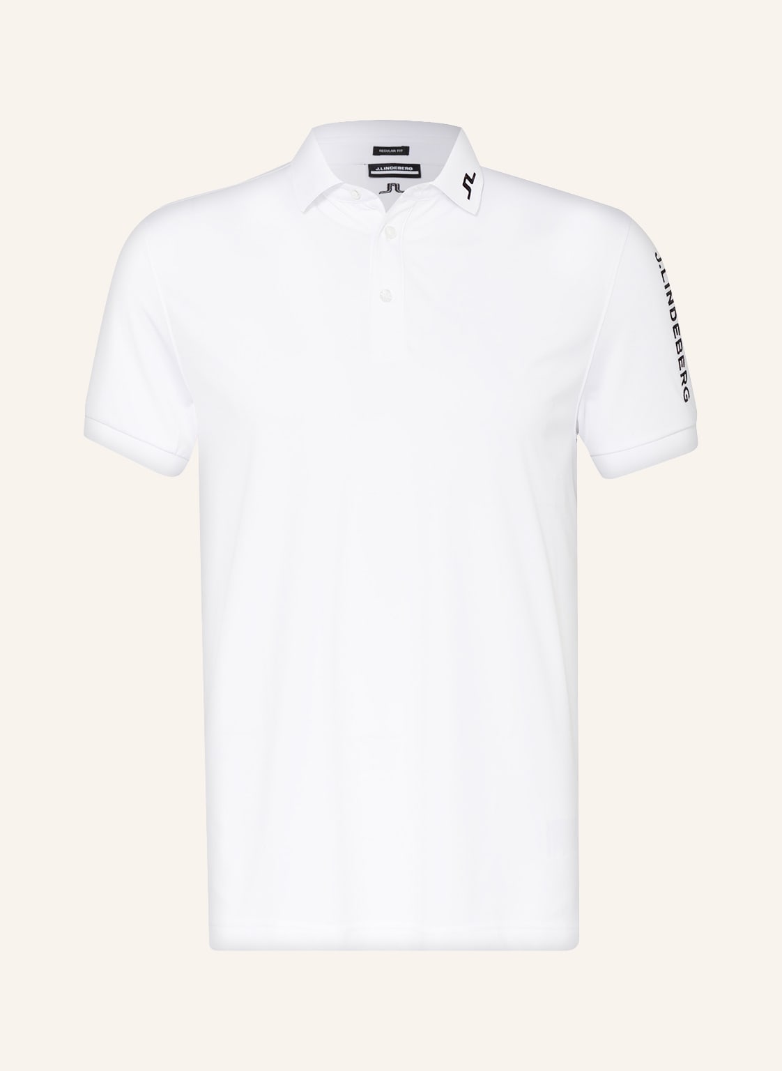 J.Lindeberg Funktions-Poloshirt weiss von J.LINDEBERG