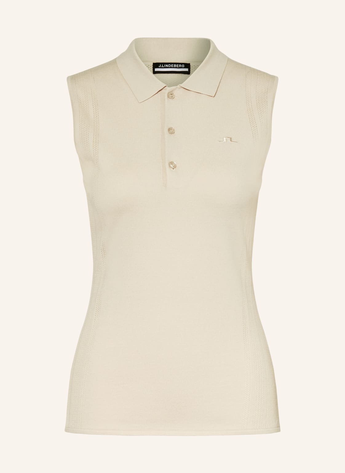 J.Lindeberg Strick-Poloshirt Tanja beige von J.LINDEBERG