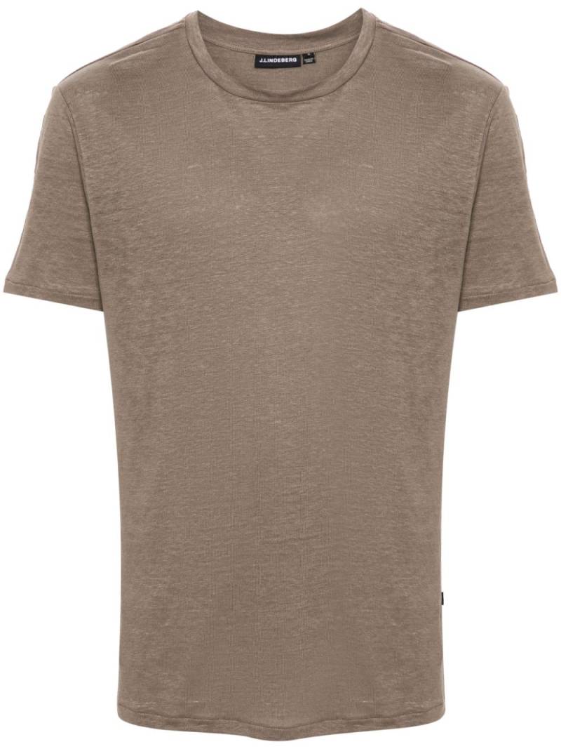 J.Lindeberg Coma linen T-shirt - Brown von J.Lindeberg