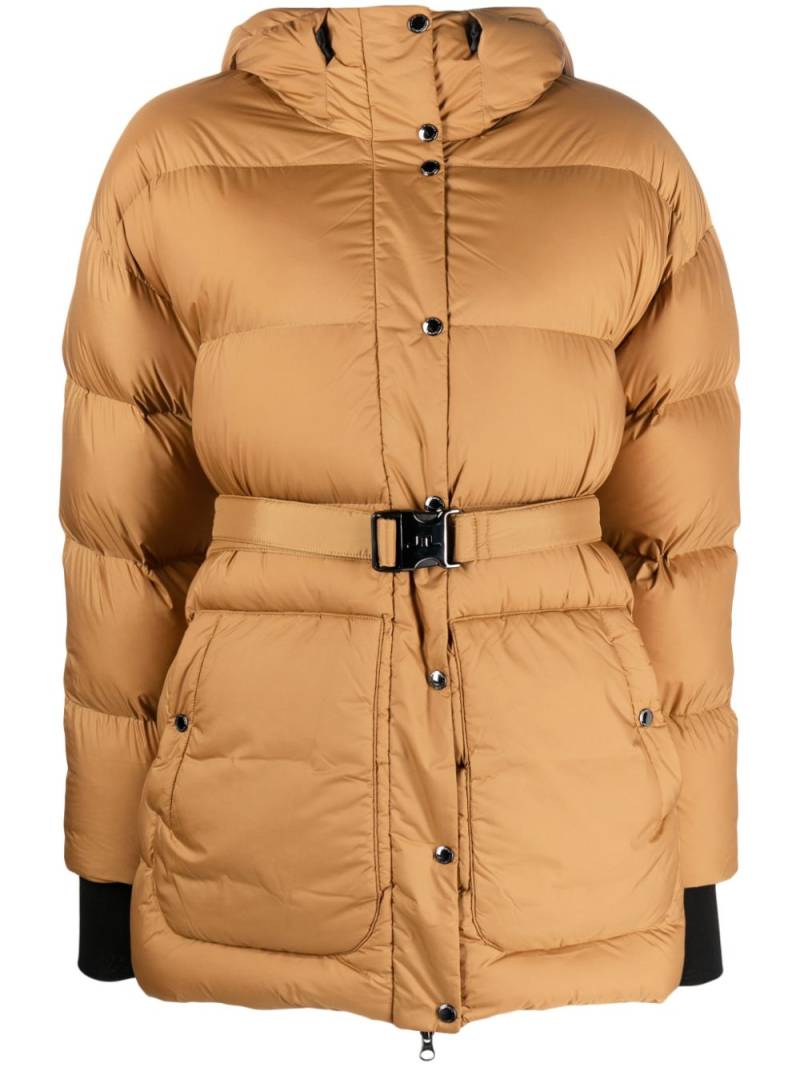 J.Lindeberg Coyote belted padded jacket - Brown von J.Lindeberg