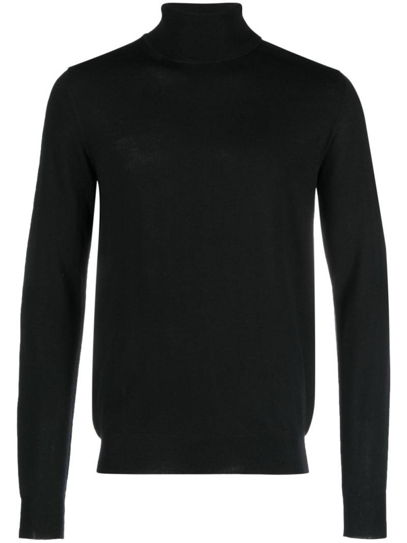 J.Lindeberg Lyd roll-neck merino wool jumper - Black von J.Lindeberg