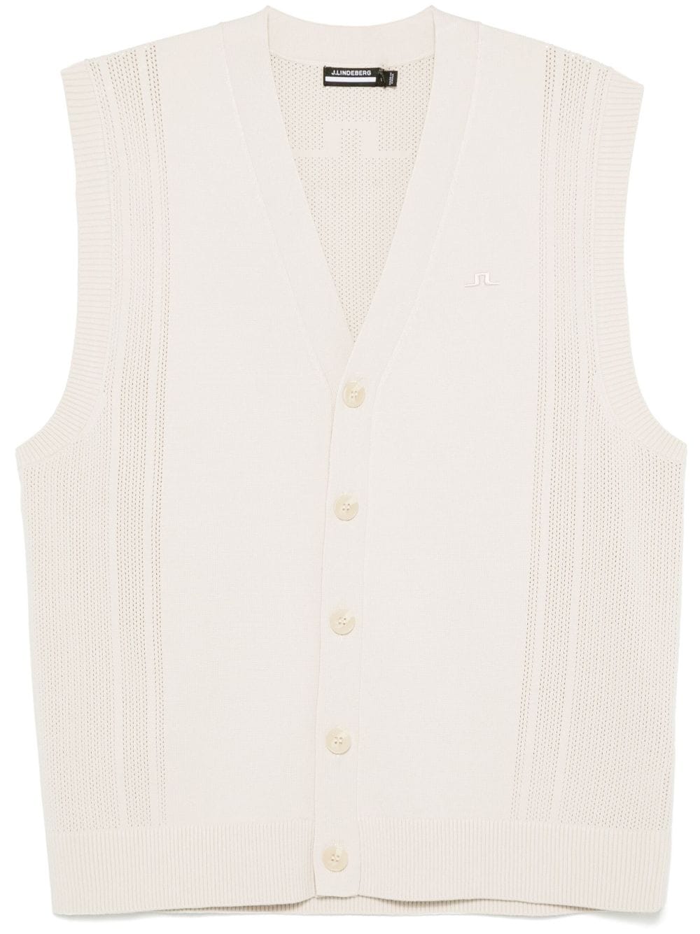 J.Lindeberg Markus knitted vest - Neutrals von J.Lindeberg