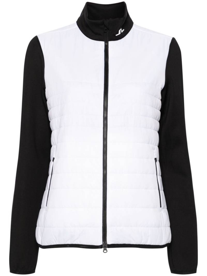 J.Lindeberg Martina colour-block quilted jacket - White von J.Lindeberg