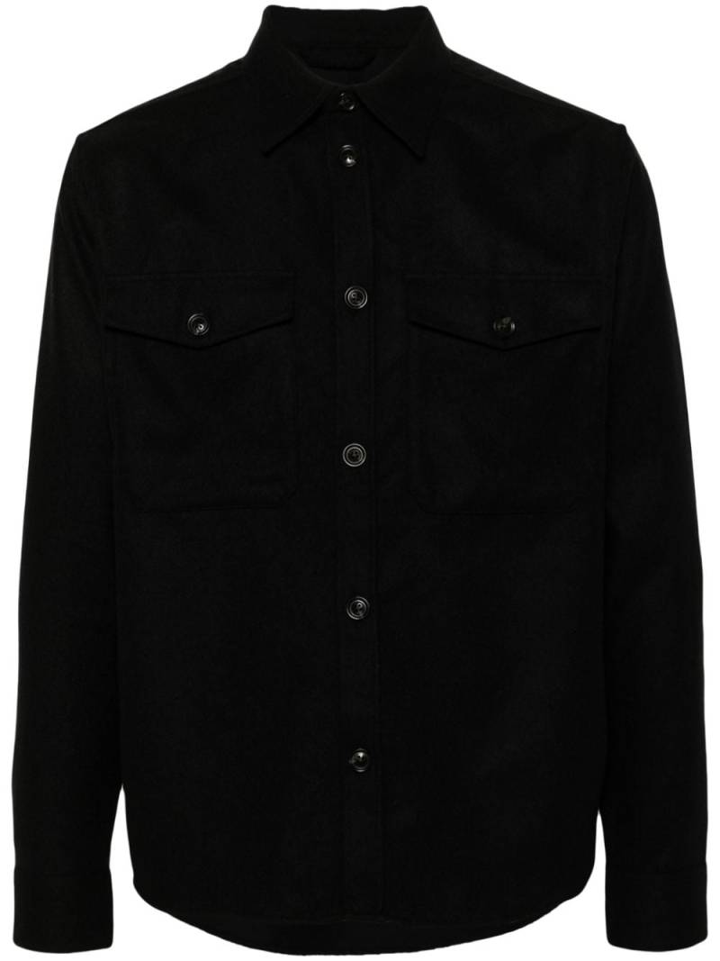 J.Lindeberg wool overshirt - Black von J.Lindeberg