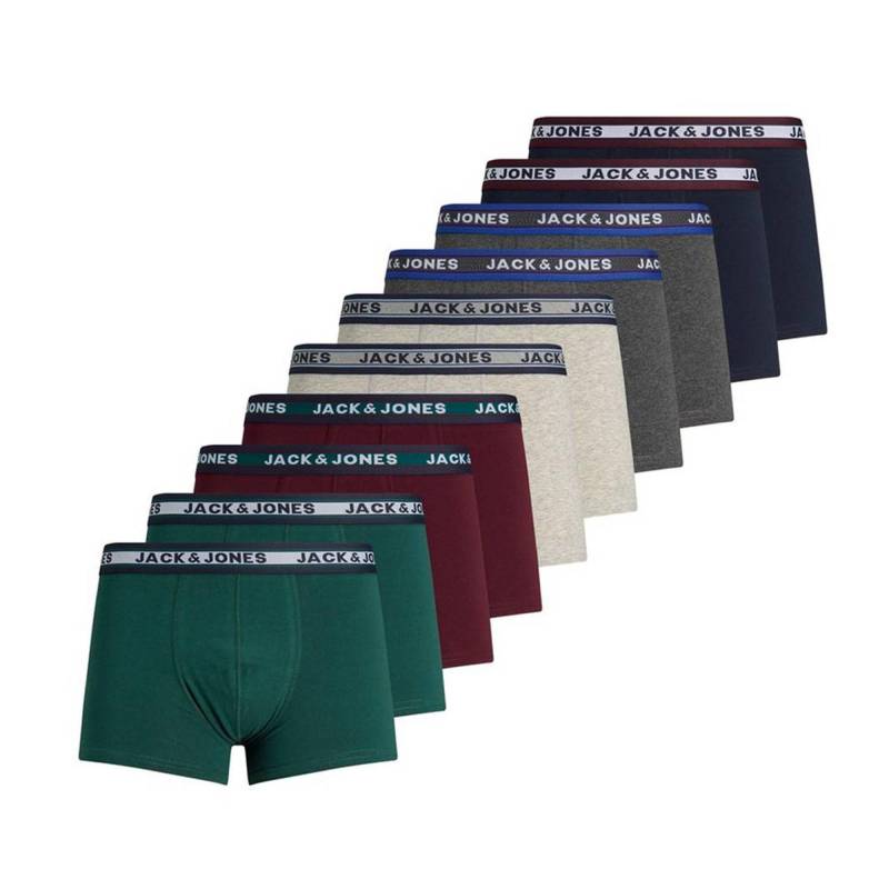 Boxershort 10er Pack Stretch-jacsolid Herren Multicolor S von JACK & JONES