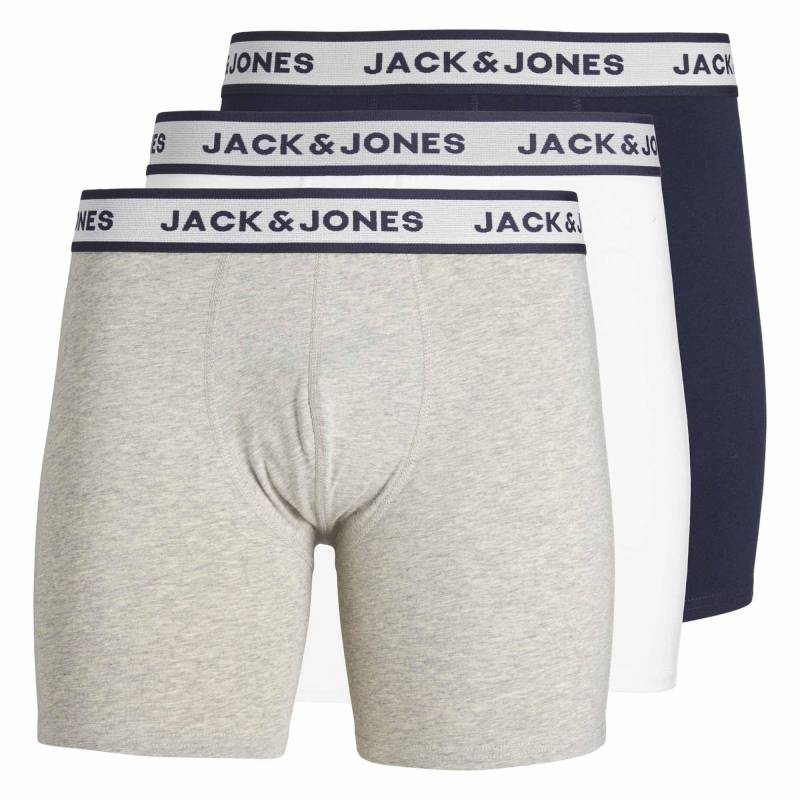 Boxershort Stretch-jacsolid Boxer Briefs 3p Herren Multicolor L von JACK & JONES