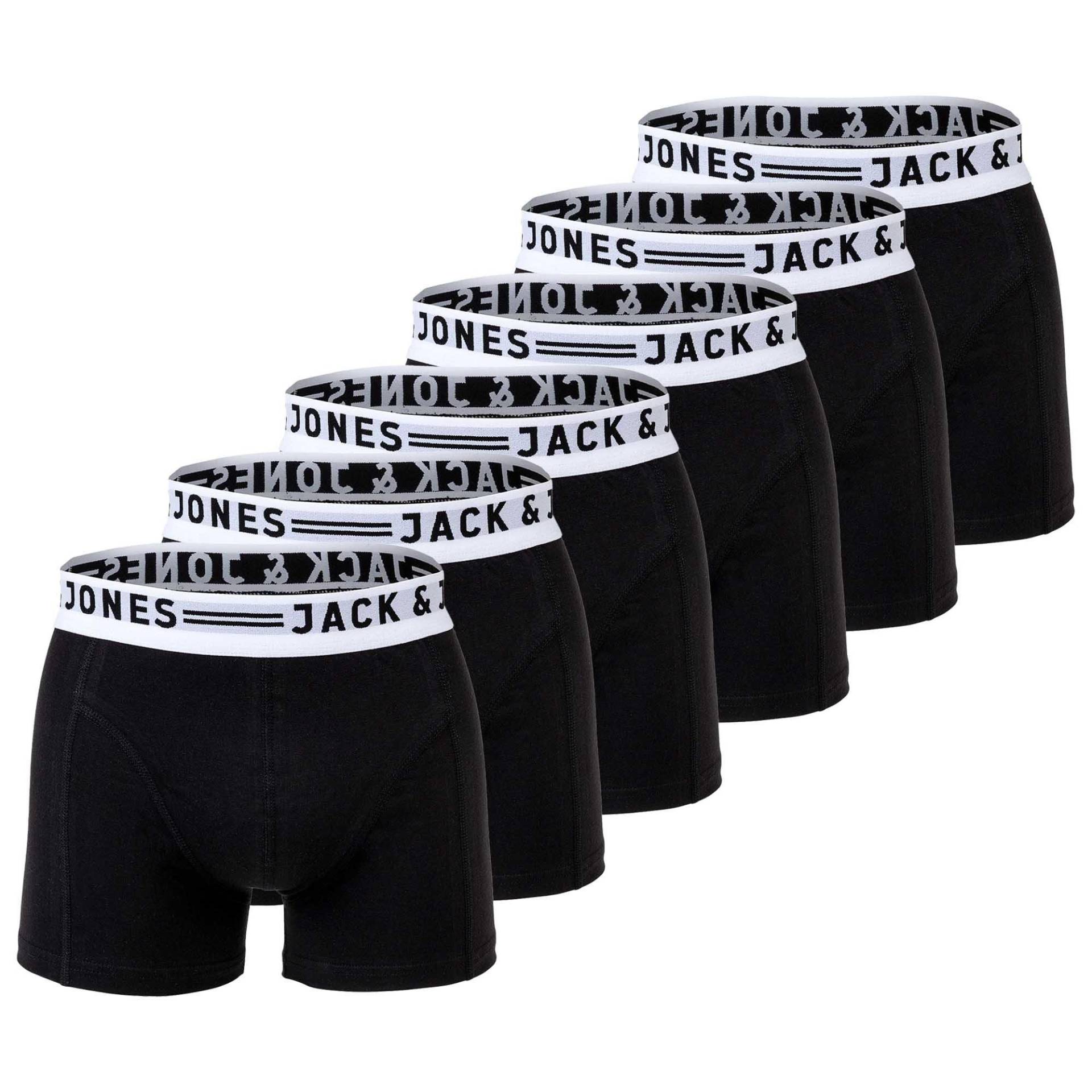 Boxershort Stretch-sense Trunks 3 Pack Herren Schwarz Leicht S von JACK & JONES