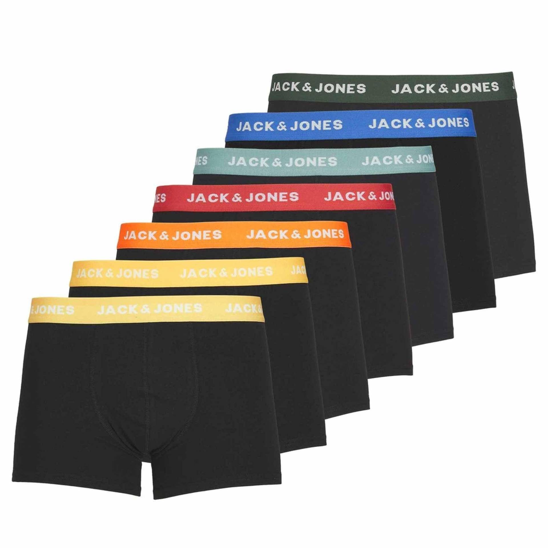 Boxershort Stretch-jacvito Solid Herren Schwarz M von JACK & JONES