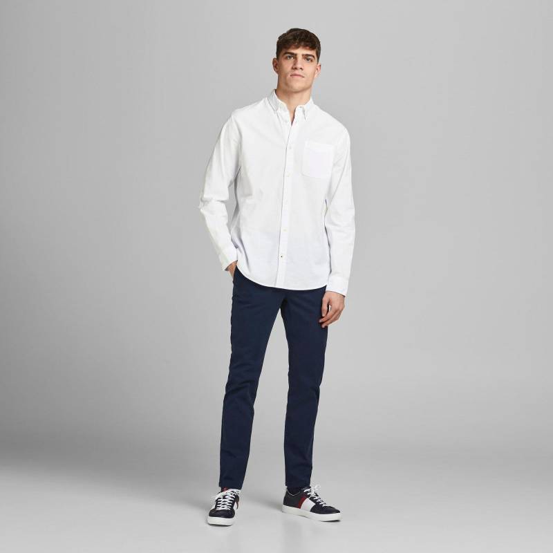 Hemd, Langarm Herren Weiss L von JACK & JONES