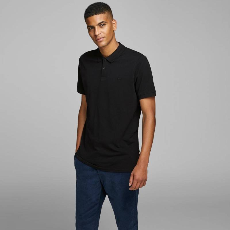 Poloshirt, Body Fit, Kurzarm Herren Black M von JACK & JONES