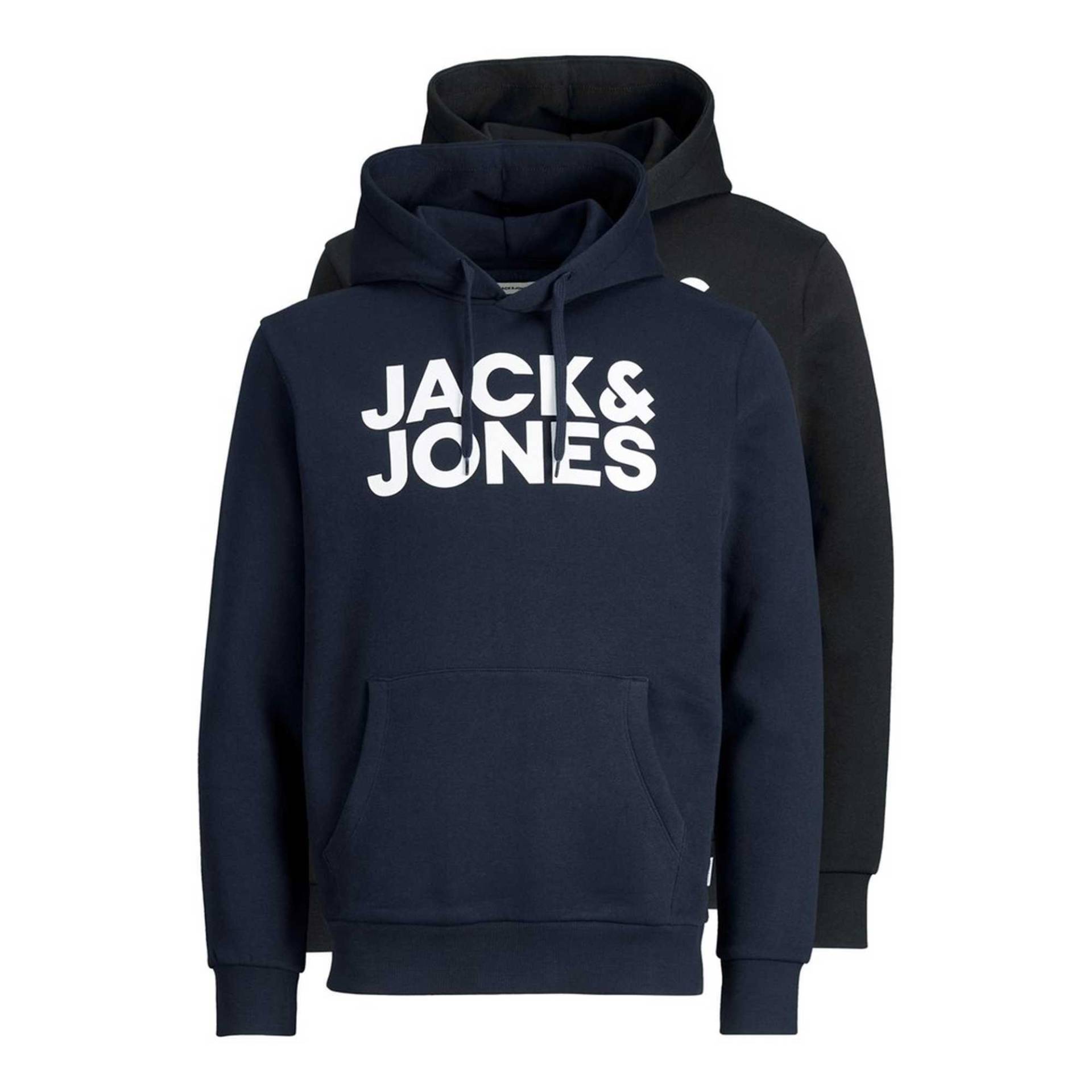 Sweatshirt Bequem Sitzend-jjecorp Logo Sweat Hood Herren Marine XL von JACK & JONES