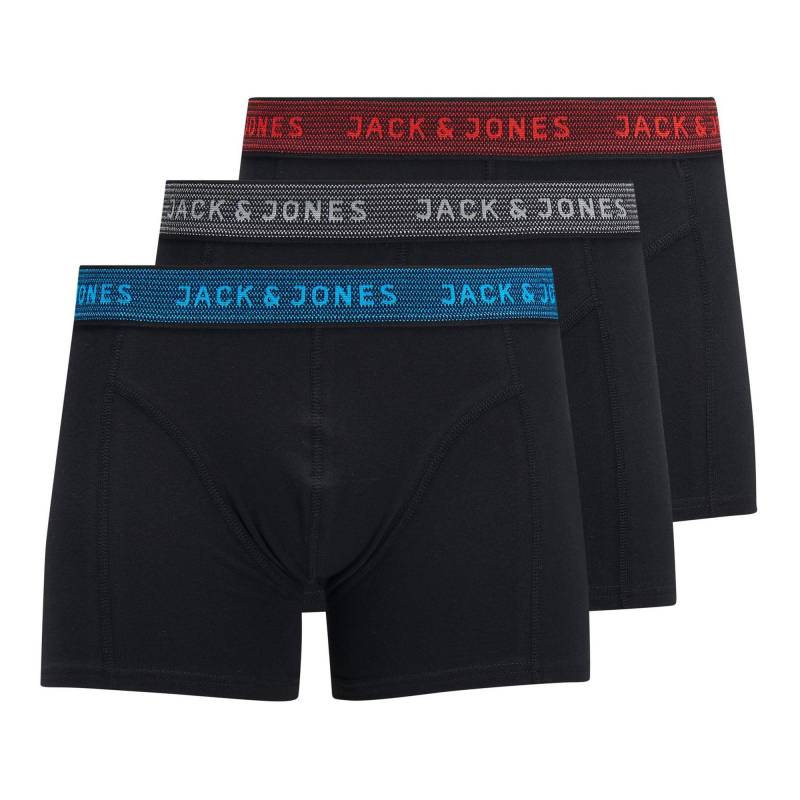 Triopack, Pantys Mit Öffnung Herren Schwarz-Bunt L von JACK & JONES