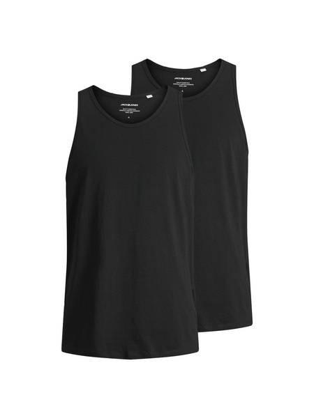 Jack & Jones - Unterhemd  2er Pack Bequem sitzend-JACBASIC TANKTOP 2PK, für Herren, Schwarz, Größe L von Jack & Jones