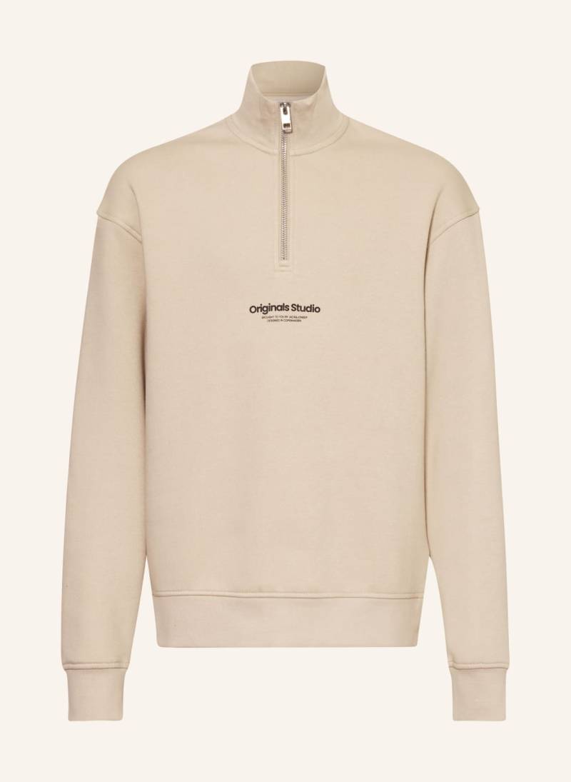 Jack&Jones Sweat-Troyer beige von JACK&JONES