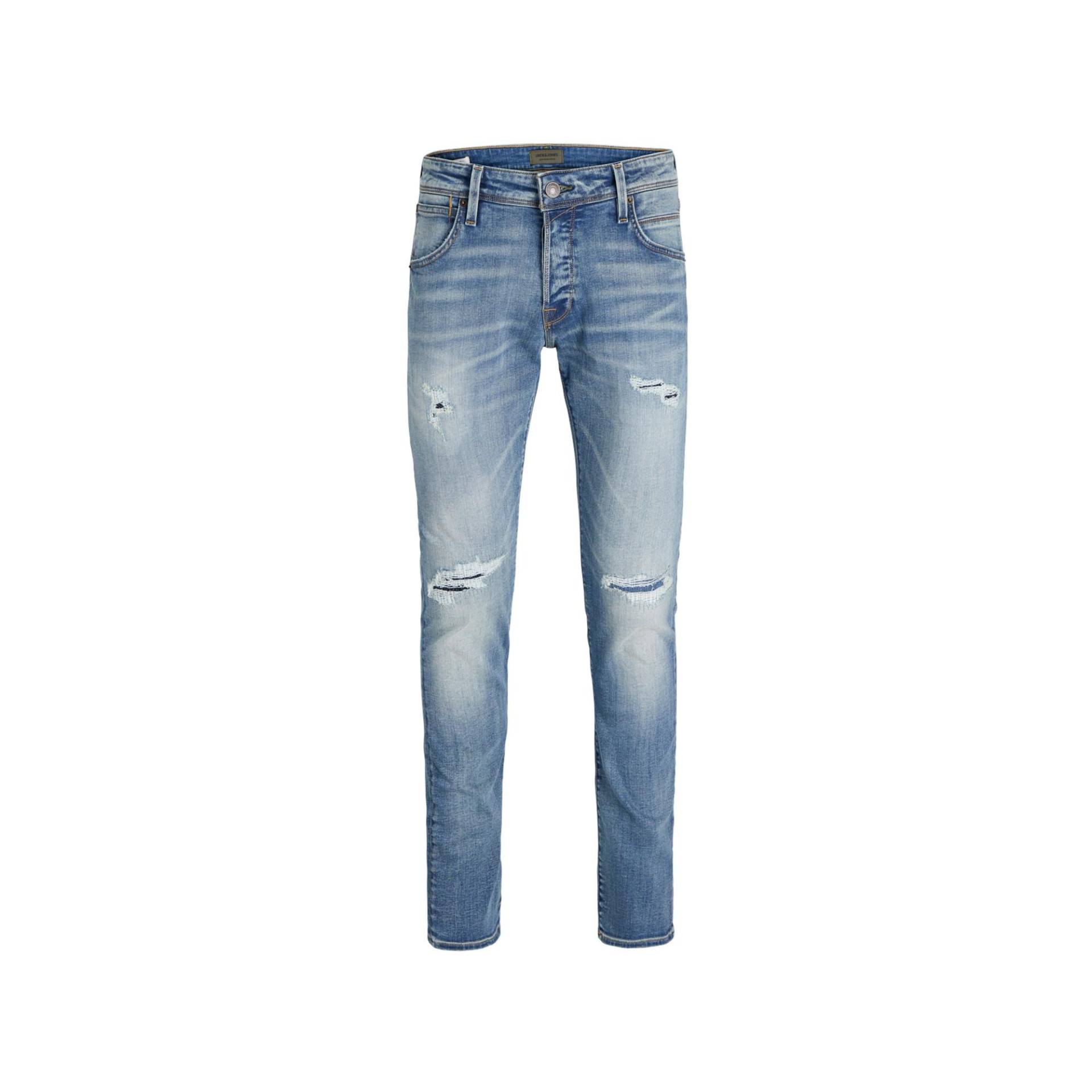 Jeans, Slim Fit Herren Blau Denim L32/W29 von JACK & JONES