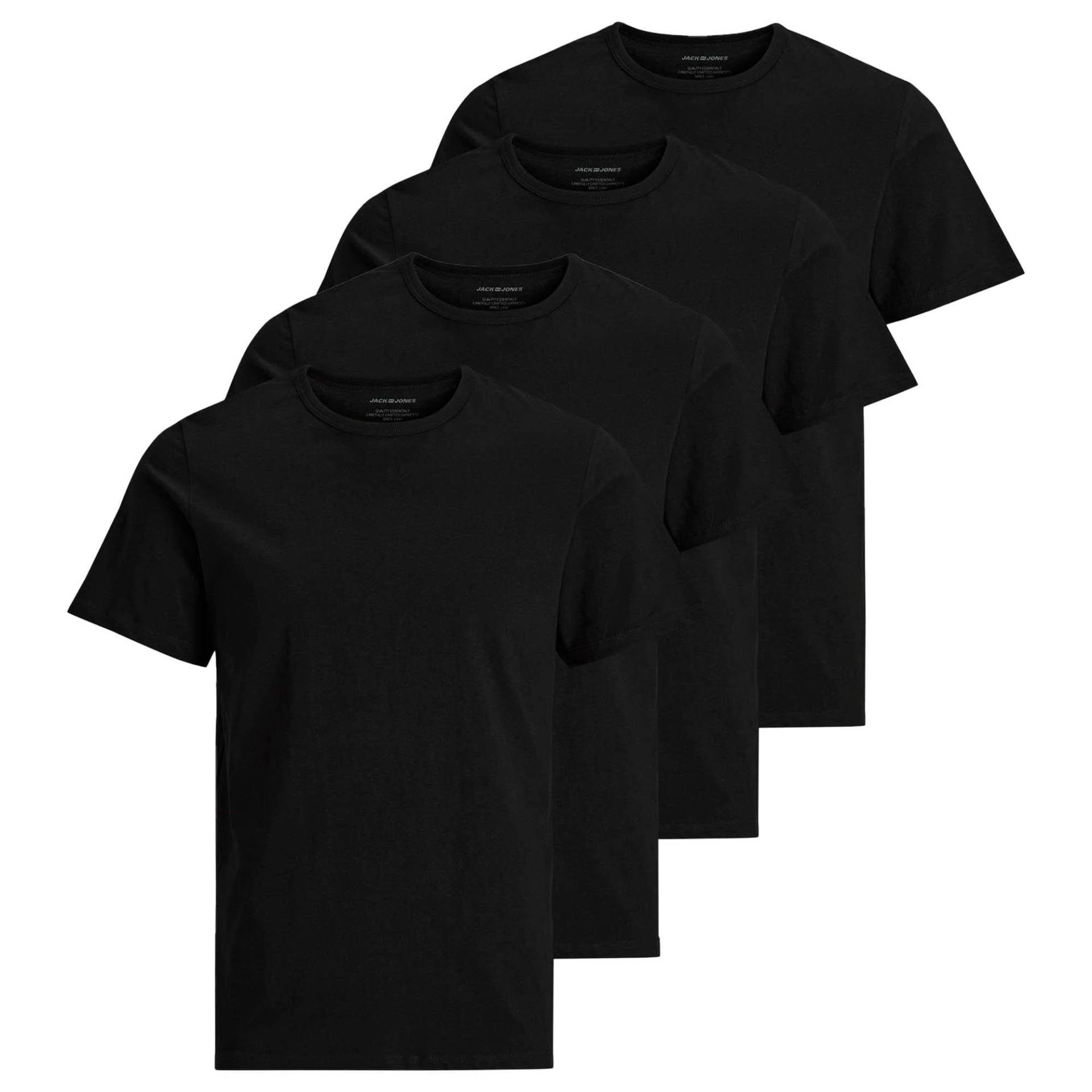 Jack & Jones - T-Shirt, 4er Pack, für Damen, Schwarz, Größe M von Jack & Jones