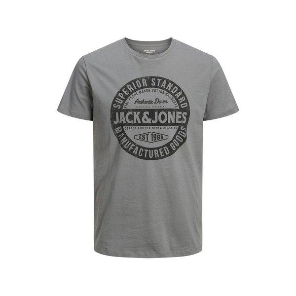 T-shirt Herren Grau L von JACK & JONES