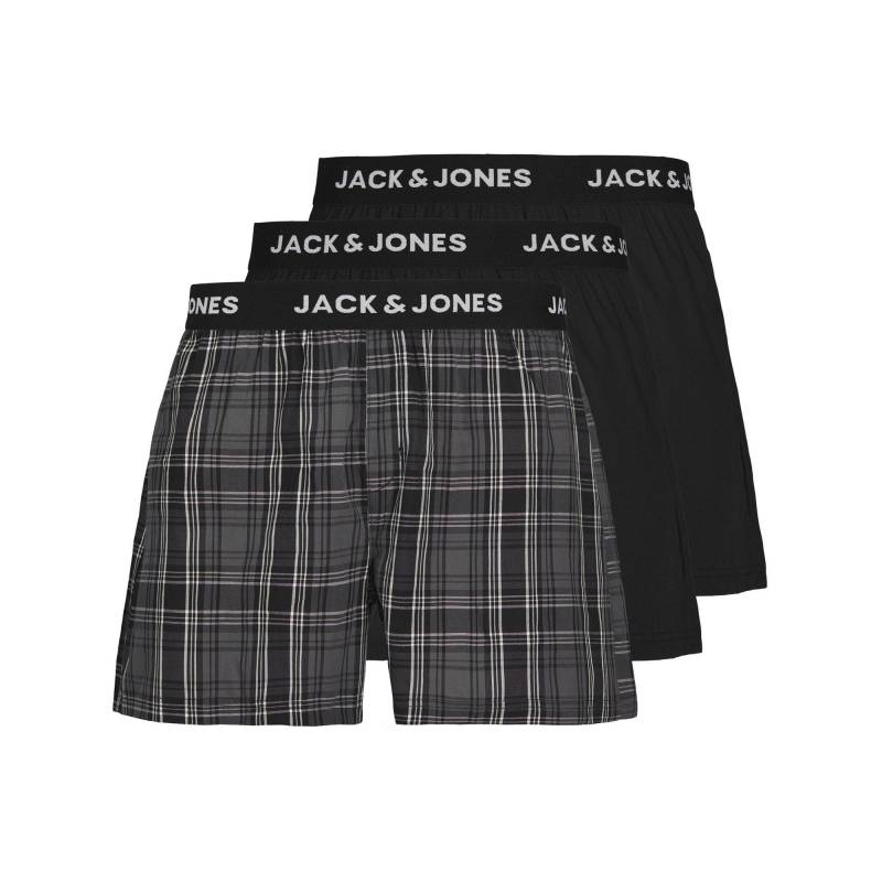 Triopack, Boxershorts Herren Schwarz XL von JACK & JONES