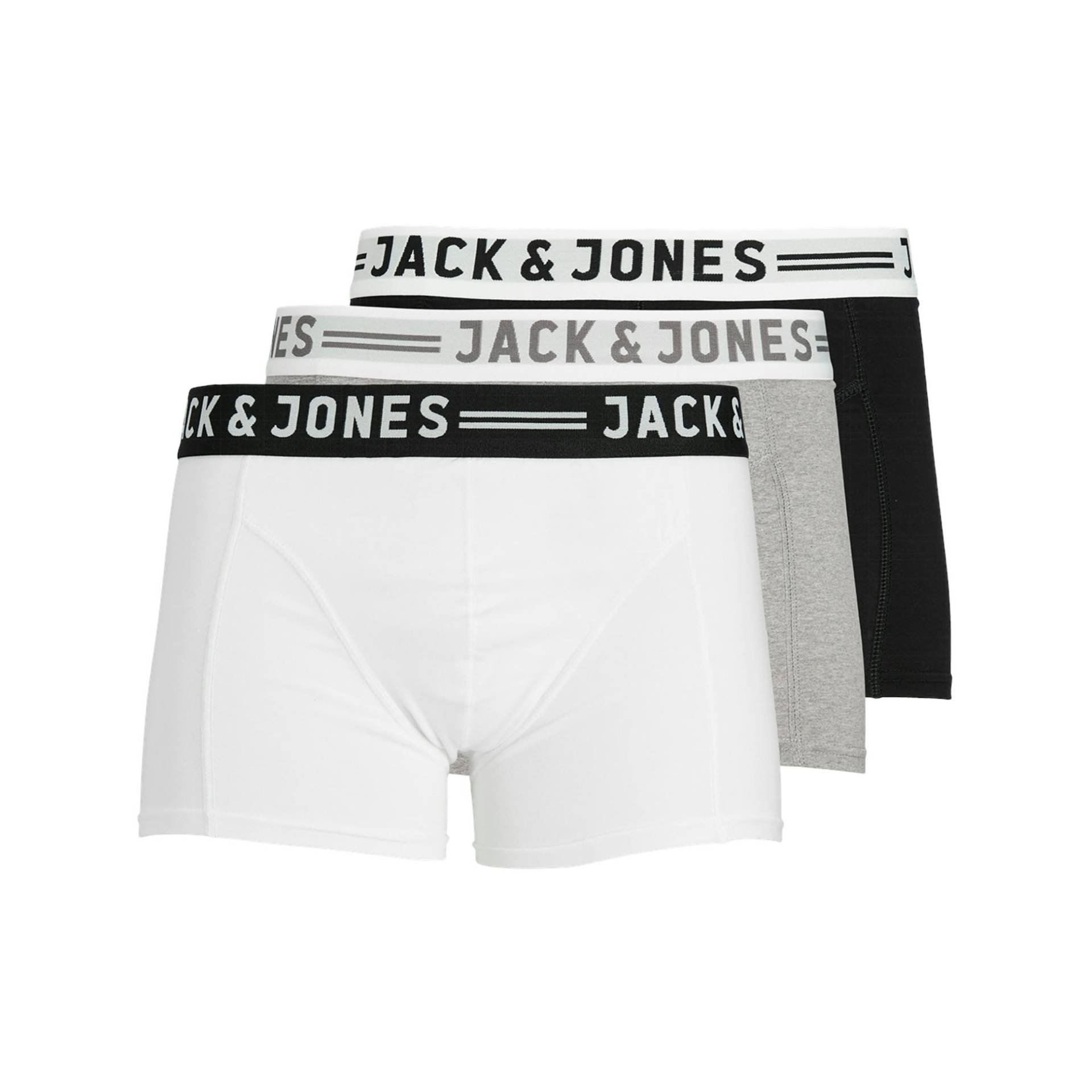 Triopack, Pantys Herren Weiss L von JACK & JONES