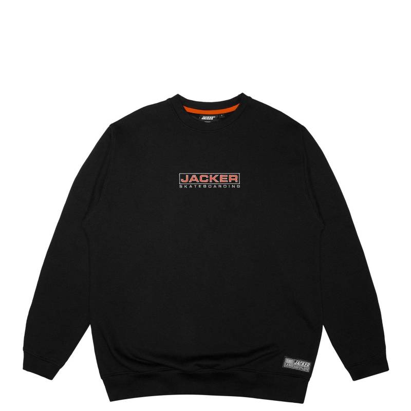 Euroskate-logo – Crewneck – Schwarz Herren Schwarz L von JACKER