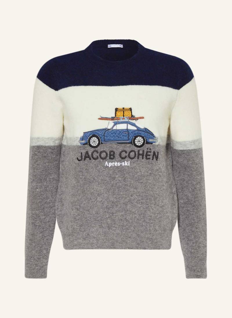 Jacob Cohen Pullover Mit Alpaka blau von JACOB COHEN