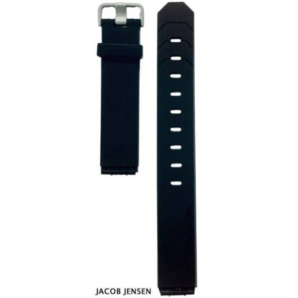 Uhrenband JACOB JENSEN Kautschuk schwarz, 17mm von JACOB JENSEN