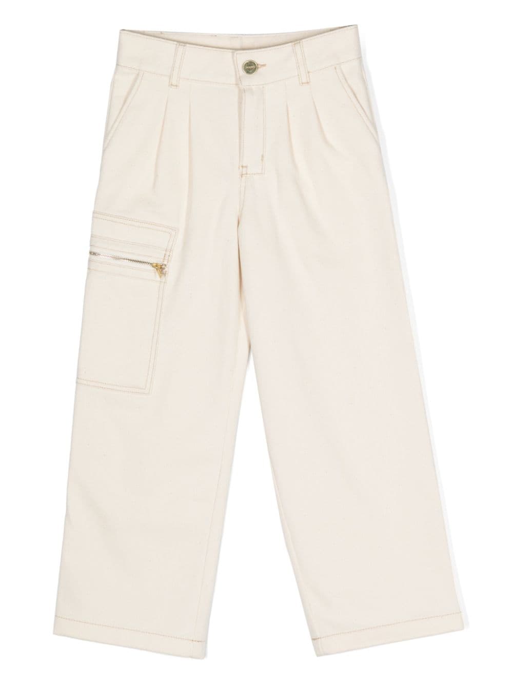 JACQUEMUS L'ENFANT La de Nîmes cotton trousers - Neutrals von JACQUEMUS L'ENFANT