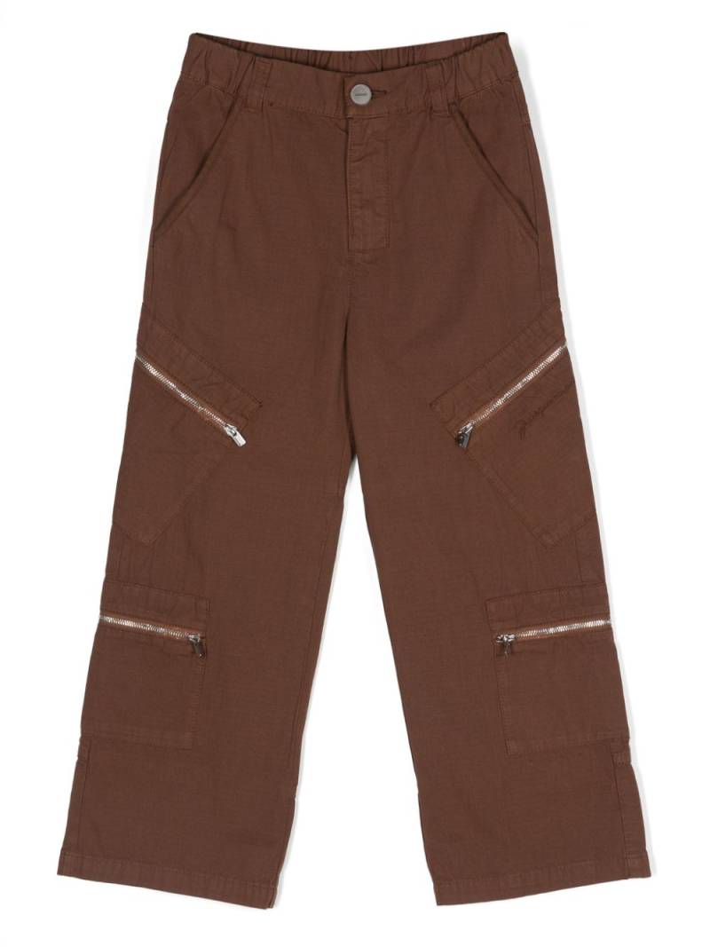 JACQUEMUS L'ENFANT Le Cargo cotton trousers - Brown von JACQUEMUS L'ENFANT