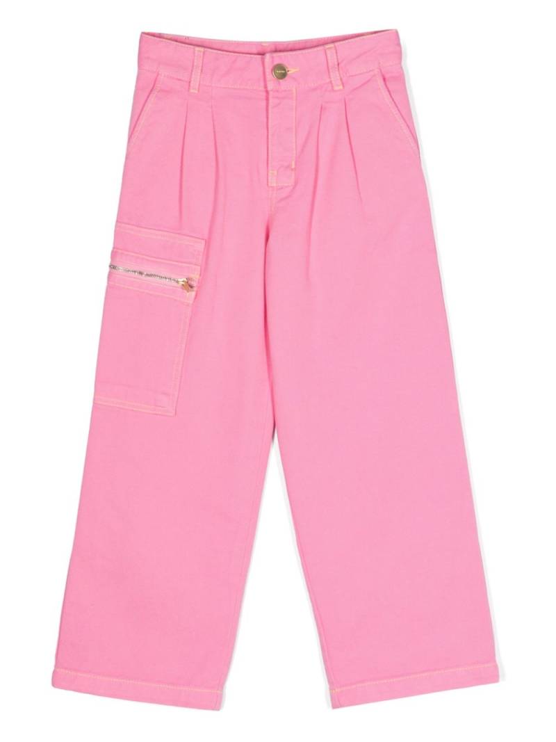 JACQUEMUS L'ENFANT Le de Nîmes cotton trousers - Pink von JACQUEMUS L'ENFANT