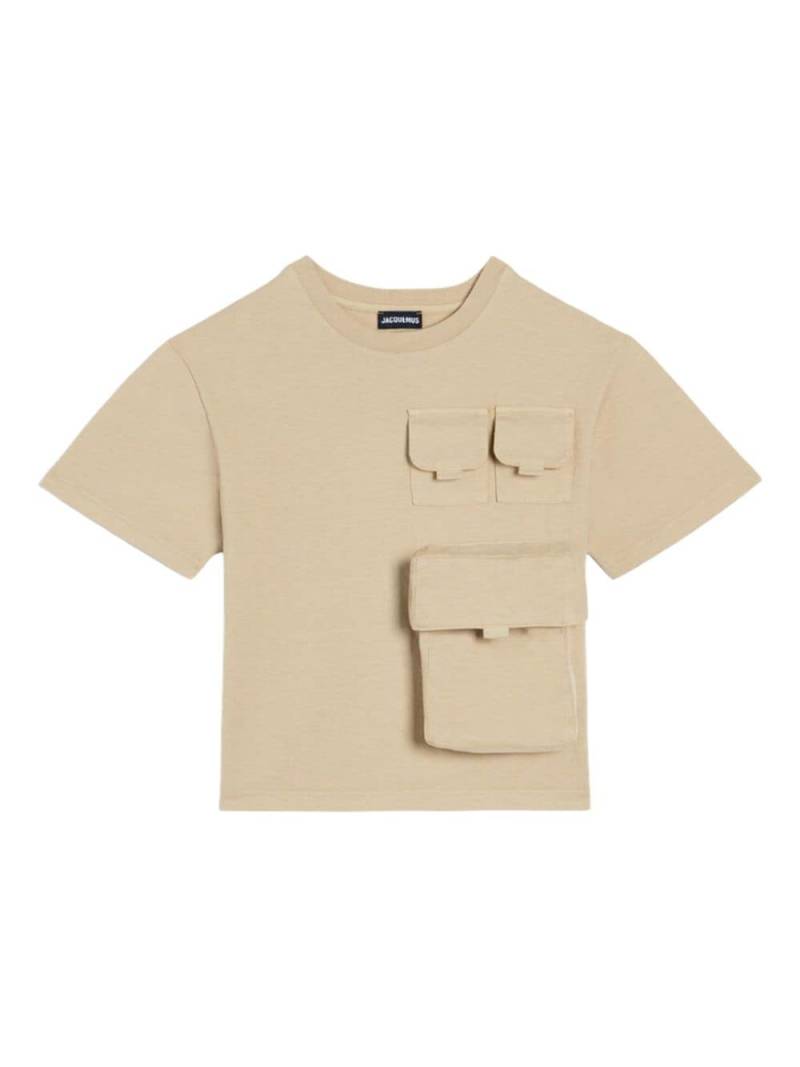 JACQUEMUS L'ENFANT cotton T-shirt - Neutrals von JACQUEMUS L'ENFANT