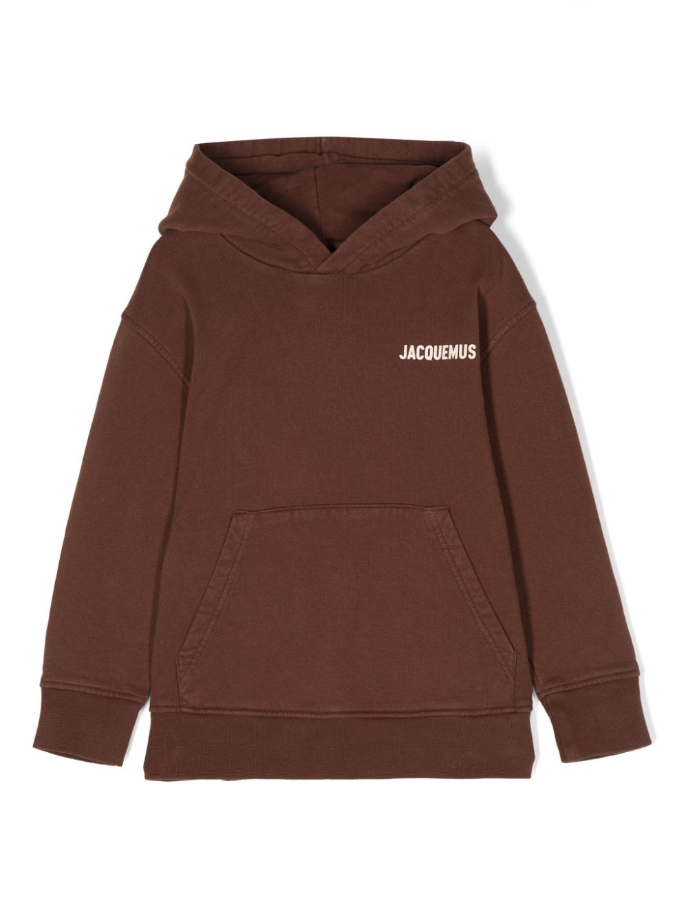 JACQUEMUS L'ENFANT logo-print cotton hoodie - Brown von JACQUEMUS L'ENFANT