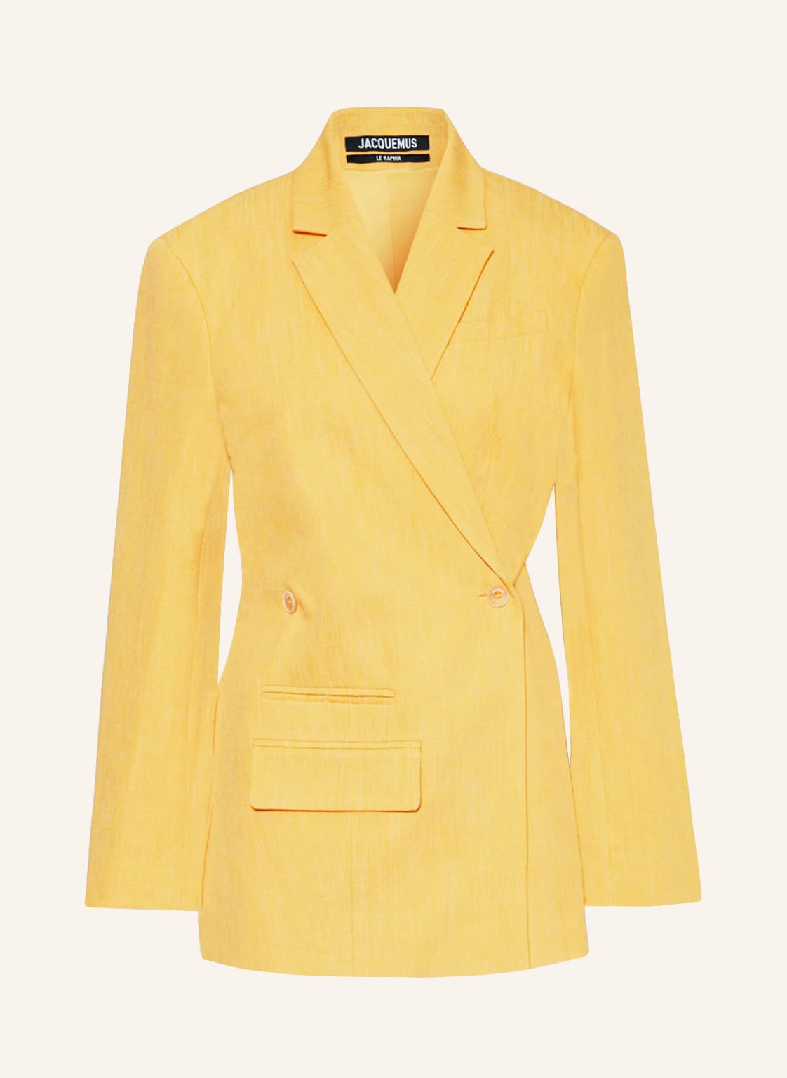 Jacquemus Blazer La Veste Tibau Mit Leinen gelb Jacquemus Blazer La Veste Tibau Mit Leinen gelb von JACQUEMUS