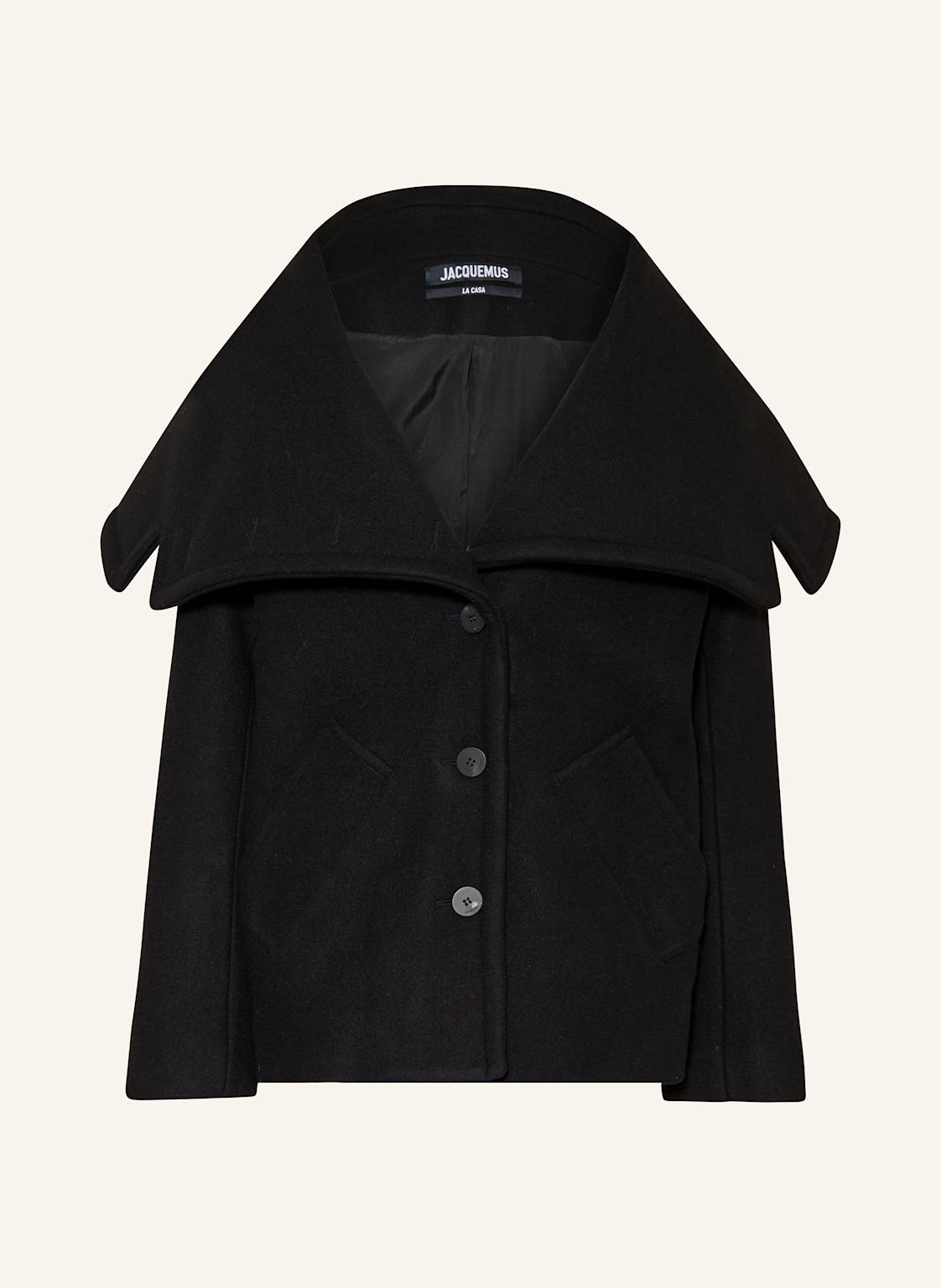 Jacquemus Cabanjacke Le Caban Caruso schwarz von JACQUEMUS