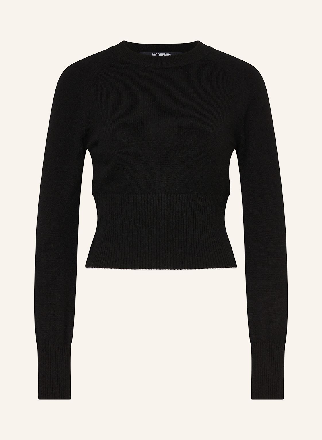 Jacquemus Cashmere-Pullover La Maille Soglia Shirt schwarz von JACQUEMUS