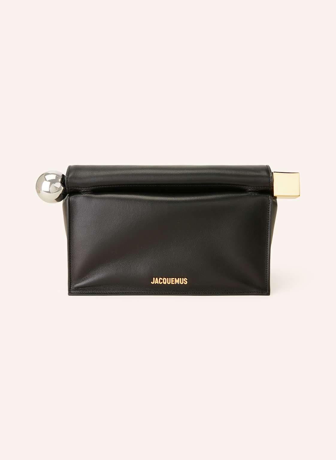 Jacquemus Clutch La Pochette Rond Carre schwarz von JACQUEMUS