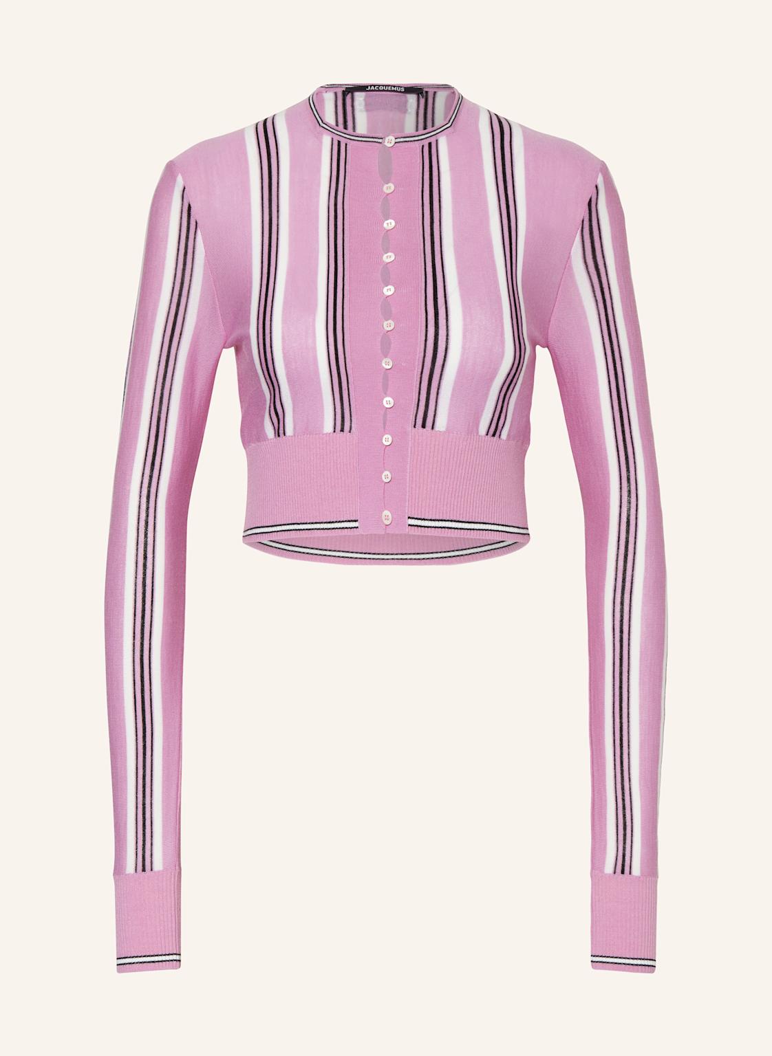Jacquemus Cropped-Strickjacke Le Cardigan Spiaggia rosa Jacquemus Cropped-Strickjacke Le Cardigan Spiaggia rosa von JACQUEMUS
