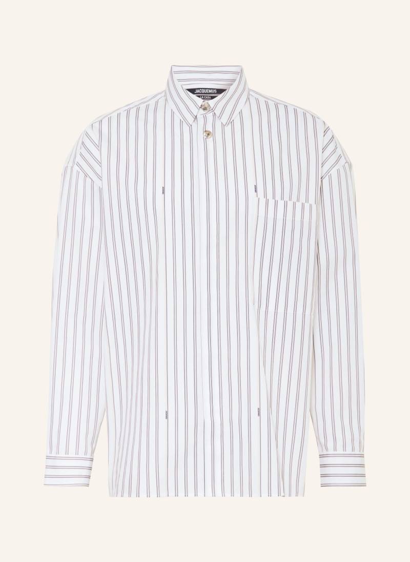 Jacquemus Hemd La Chemise Manches Longue Comfort Fit weiss von JACQUEMUS