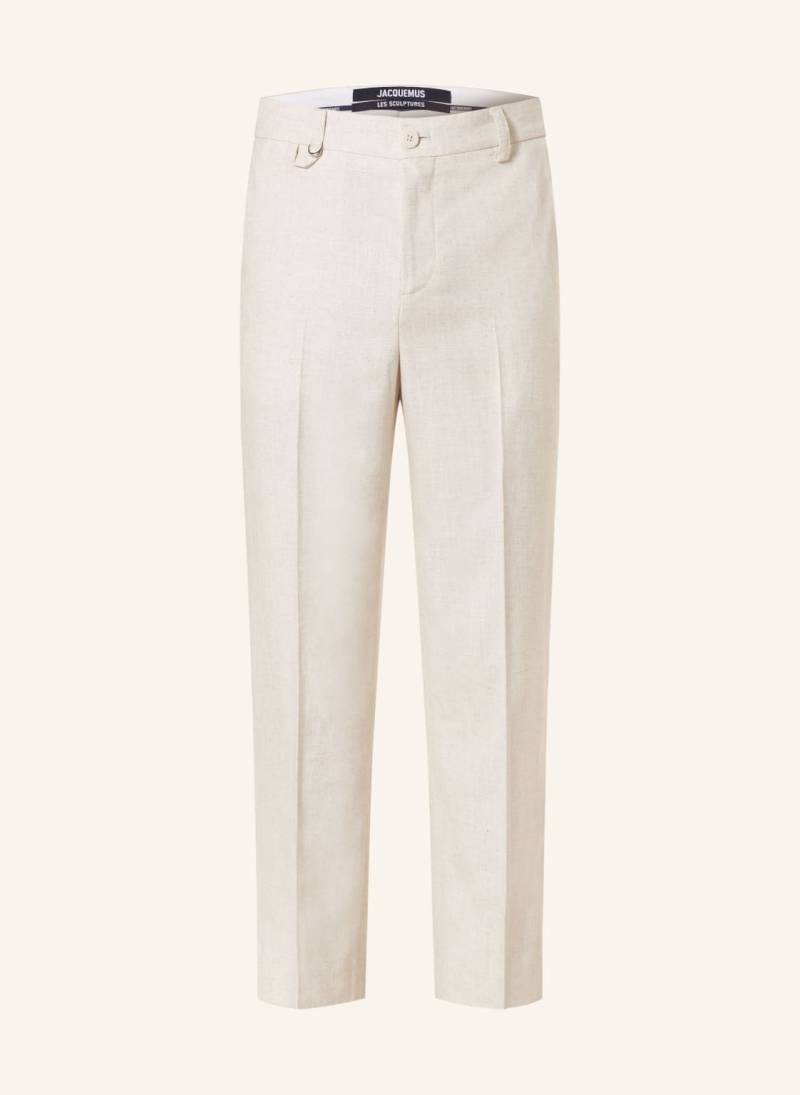 Jacquemus Hose Le Pantalon Cabri Regular Fit Mit Leinen beige von JACQUEMUS