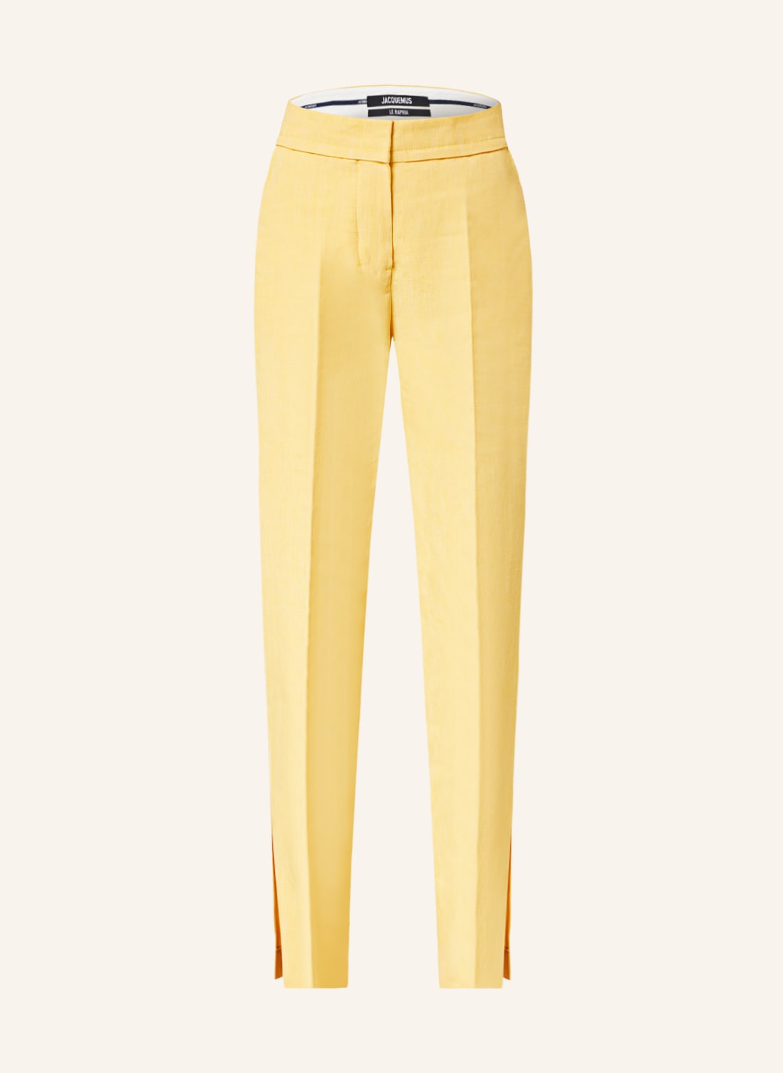 Jacquemus Hose Le Pantalon Tibau Mit Leinen gelb von JACQUEMUS